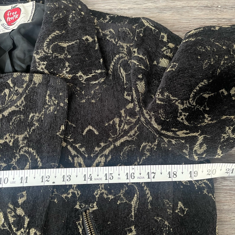 Free People | Brocade Tapestry Asymmetrical Zip Moto Style Jacket - Picture 10 of 12